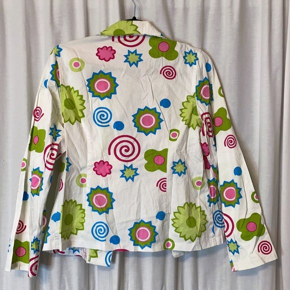 Whimsical White Decora Jacket Blazer - Cute Colorful Kawaii Harajuku Streetwear - Picture 2 of 3